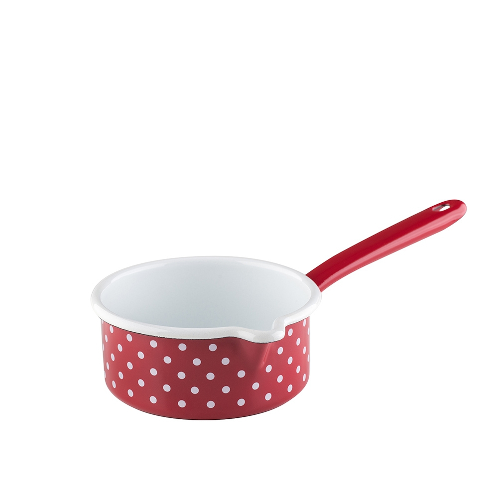 Riess - COUNTRY - Dots Red - Saucepan with large spout