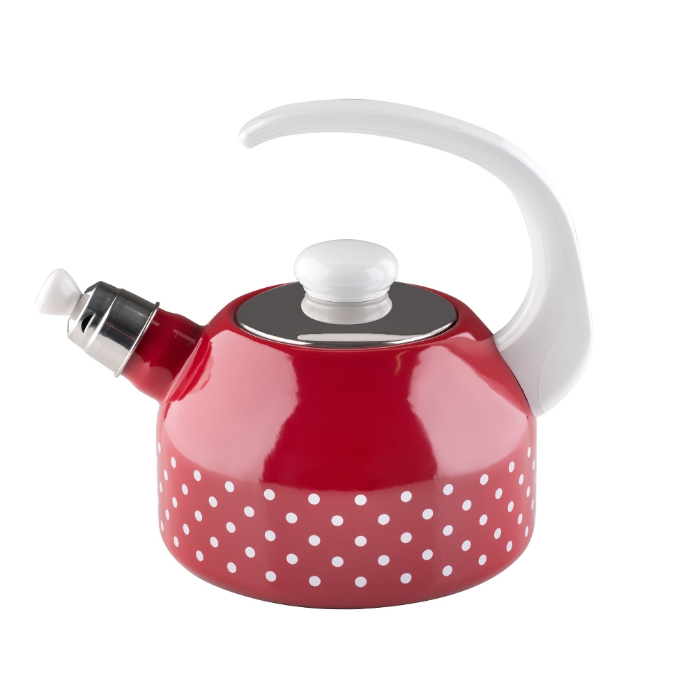 Riess COUNTRY - Polka-dot red - Whistling kettle 2 L