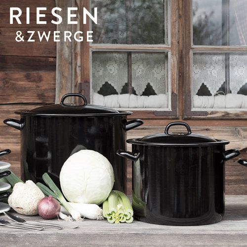 Riess - RIESEN - Topf mit Bördel und Deckel