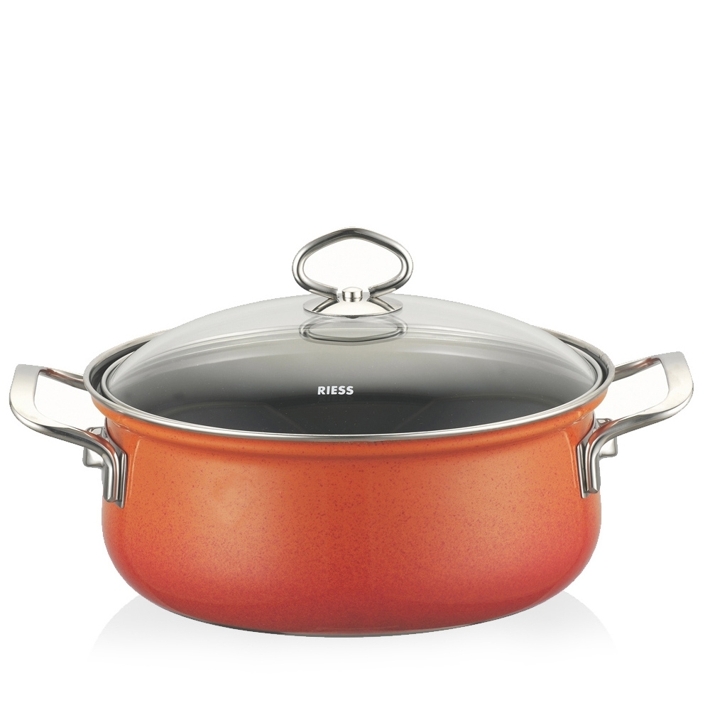Riess NOUVELLE - Corall - Casserole with glass lid