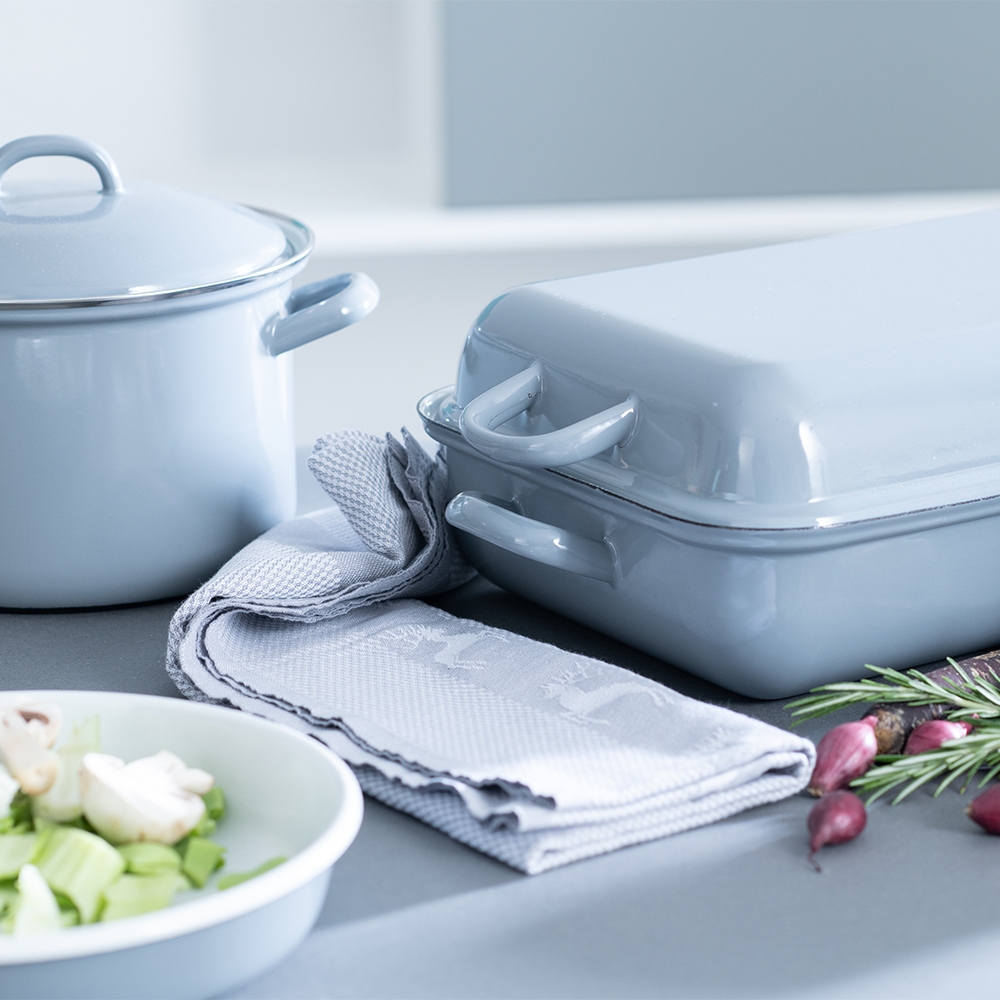 Riess CLASSIC - Pure Grey - Casserole with lid