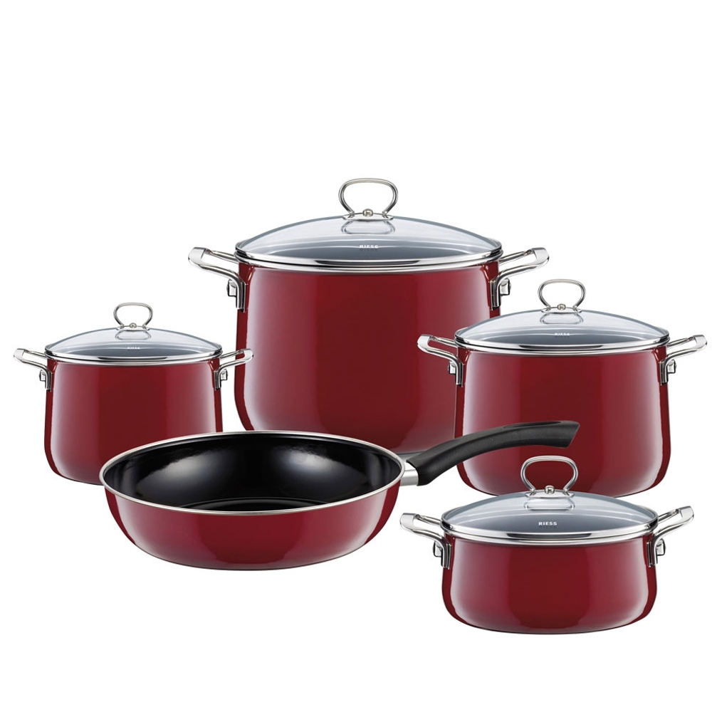 Riess NOUVELLE - Rosso EXTRASTARK - Geschirr-Set 5-tlg.