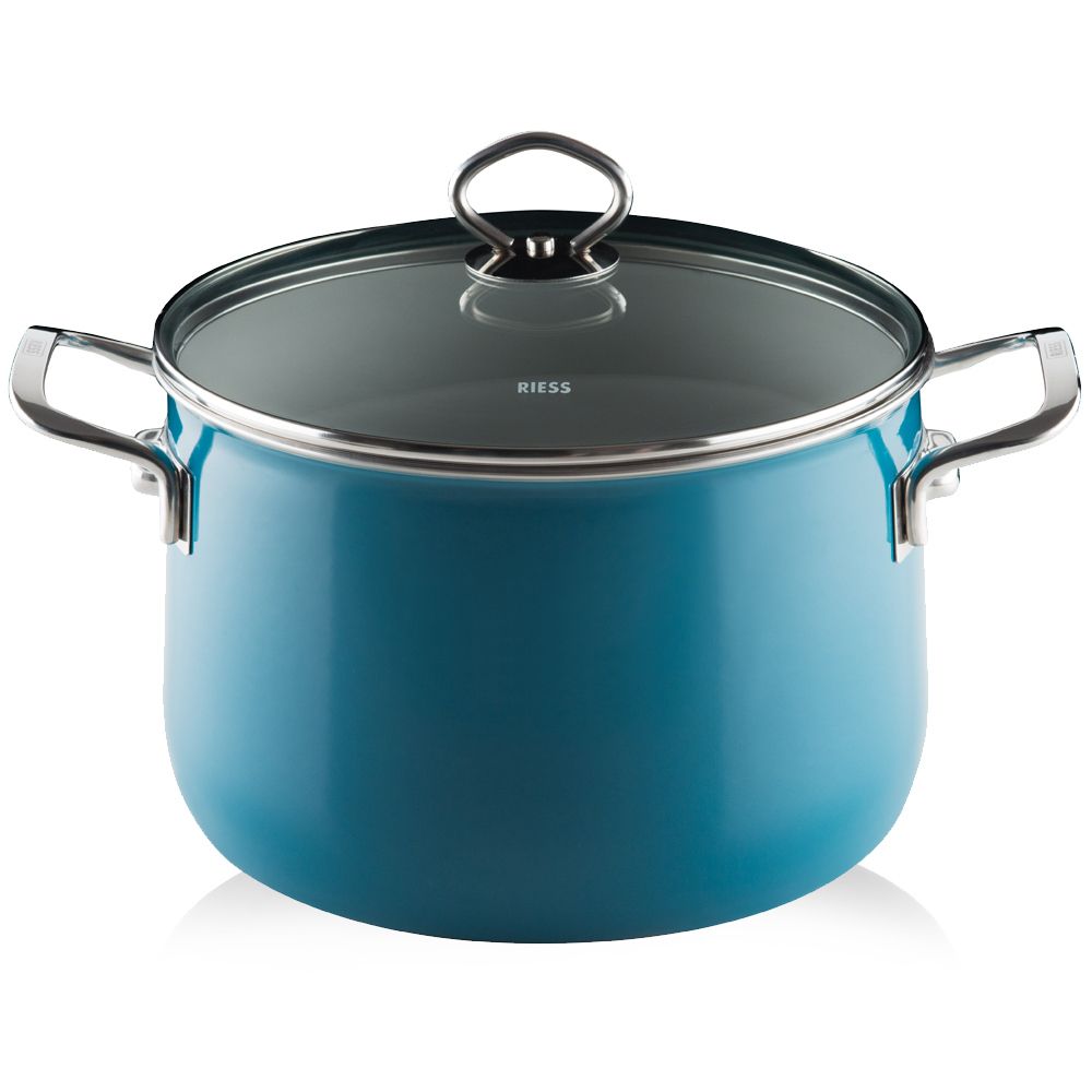 Riess NOUVELLE - Aquamarin EXTRASTARK - Fleischtopf mit Glasdeckel