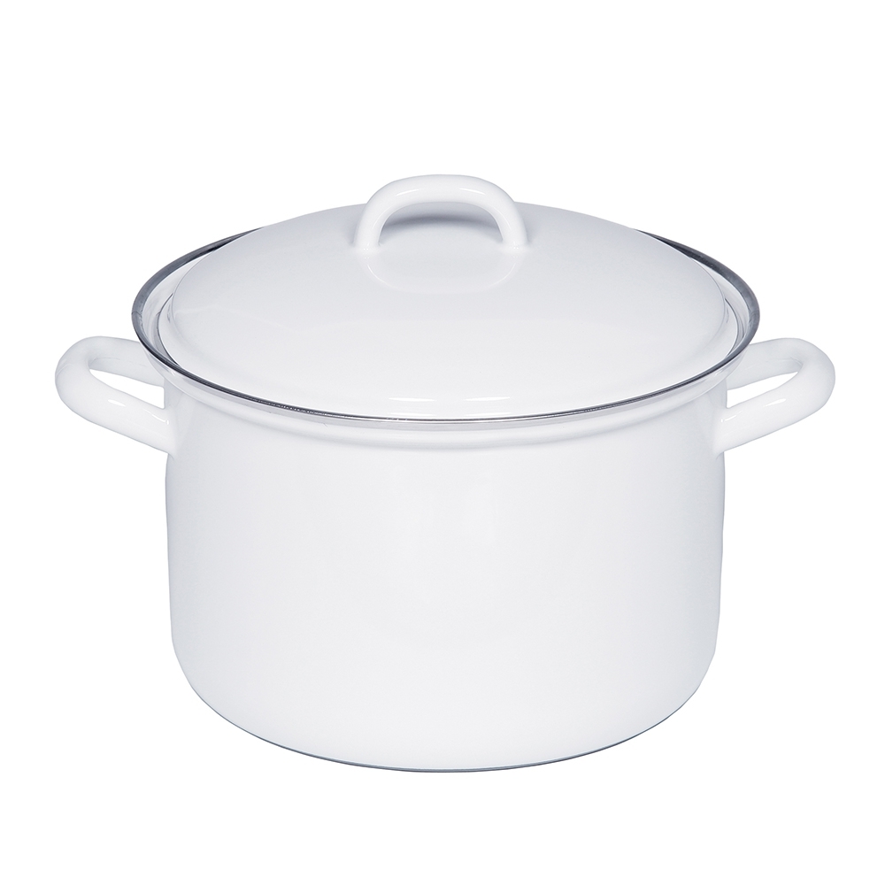 Riess CLASSIC - Weiss - Fleischtopf mit Deckel 20 cm