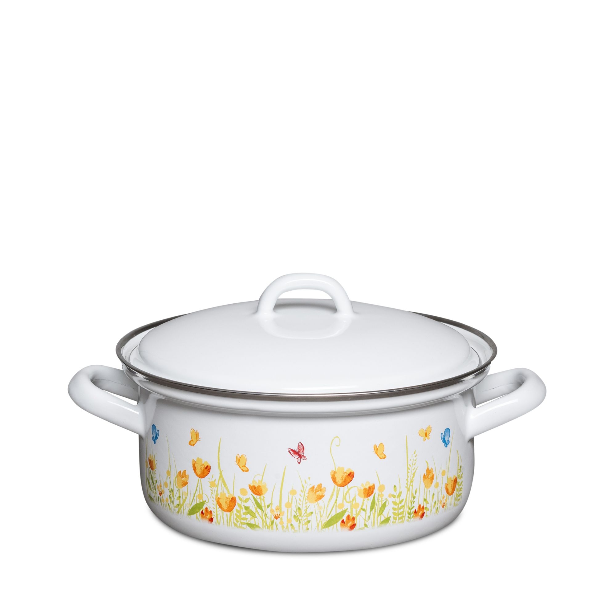 Riess Sonderdekor - Tulip - Kasserolle mit Deckel 18 cm