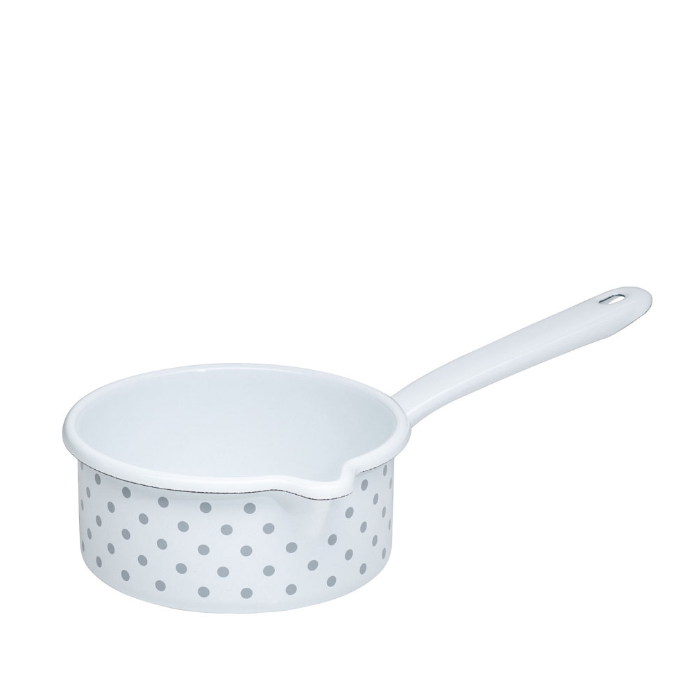 Riess COUNTRY - Polka-dot grey - Saucepan with Large Spout