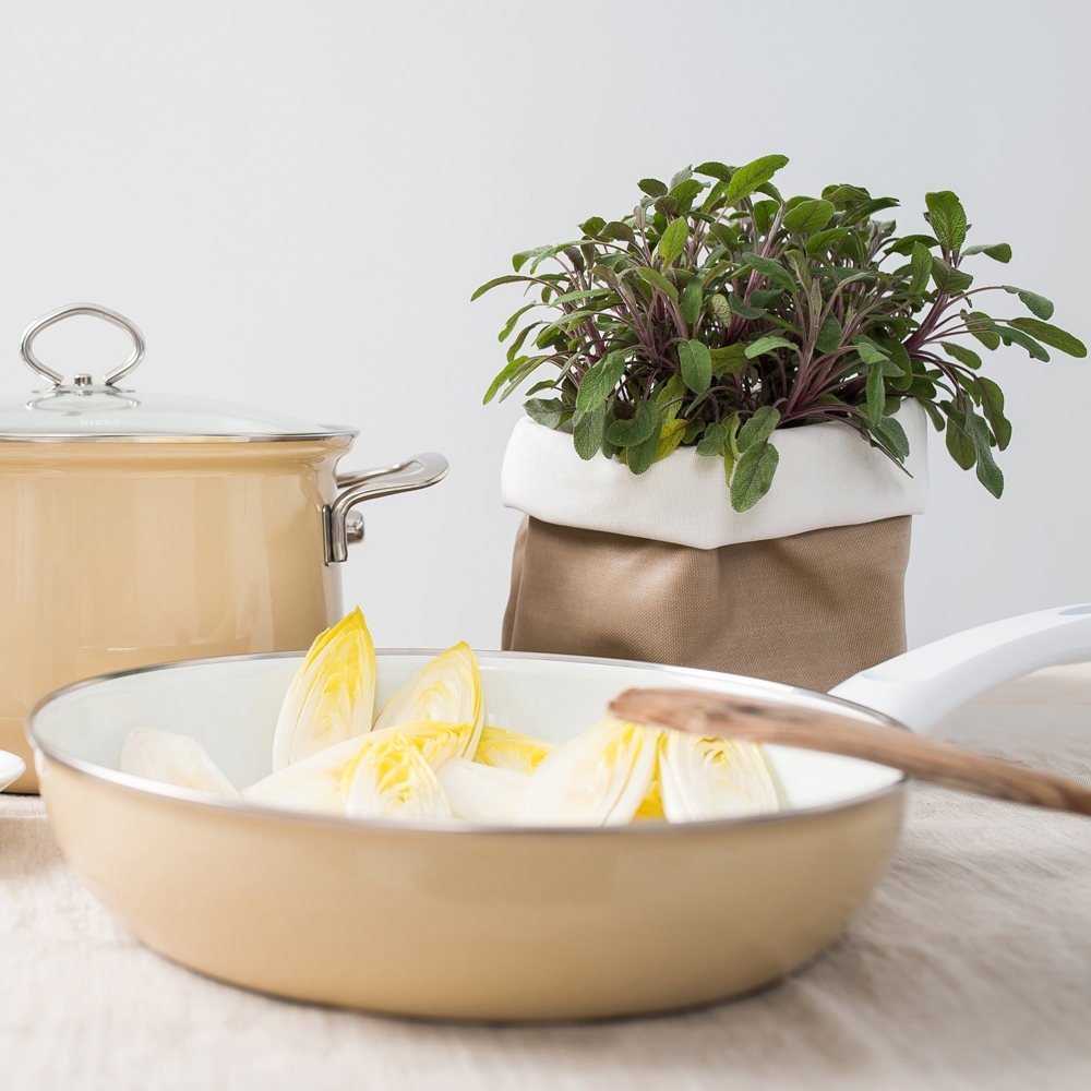 Riess NOUVELLE - Cappuccino - Enamel pan