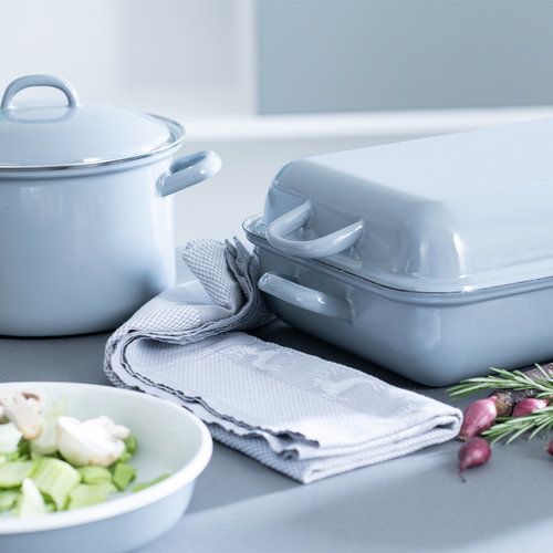 Riess CLASSIC - Pure Grey - Topf mit Bördel/Trinkbecher