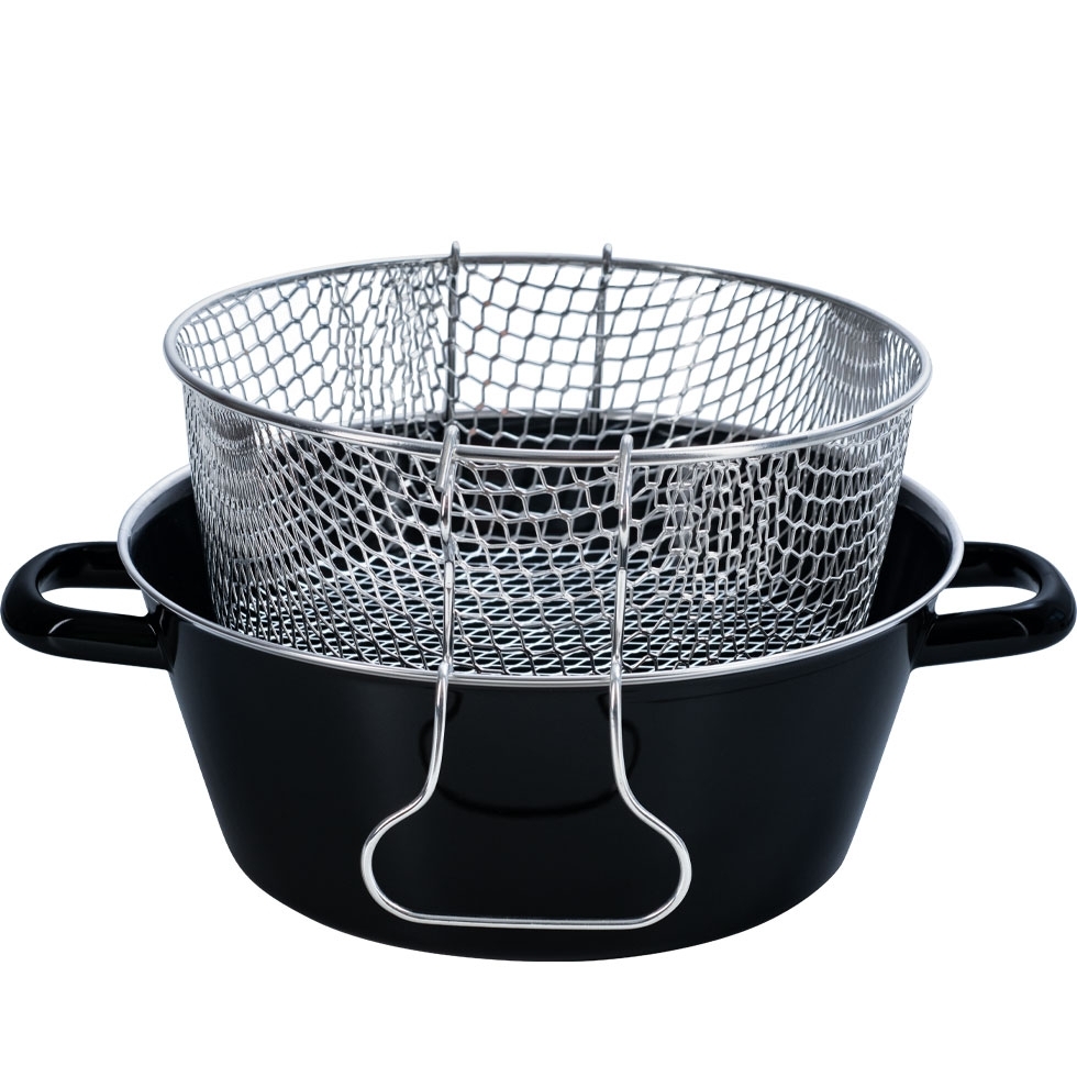Riess CLASSIC - Schwarzemaille - Einsatz für Pommes-Frites Pfanne Riess CLASSIC - Schwarzemaille - Einsatz für Pommes-Frites Pfanne