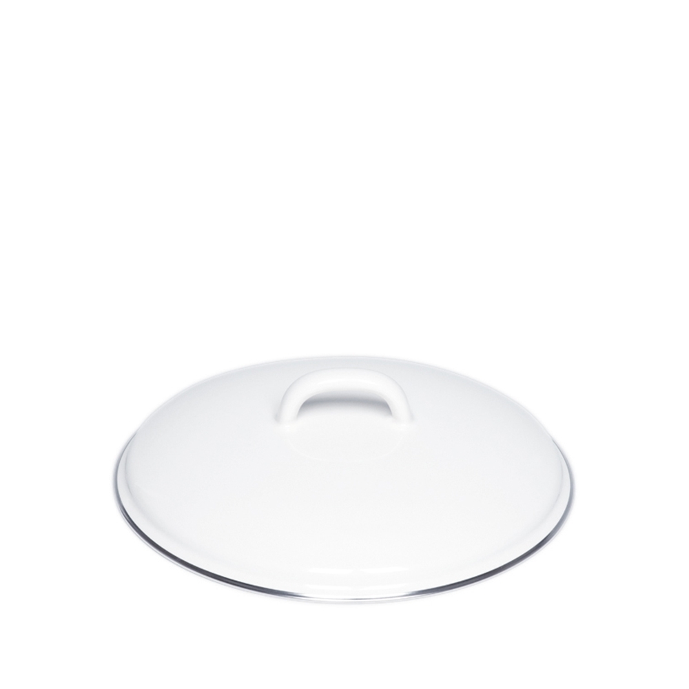 Riess CLASSIC - Weiss - Deckel mit Chromrand