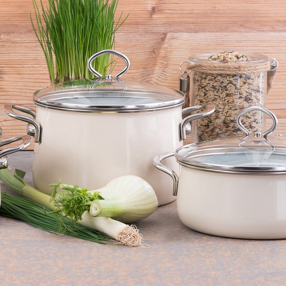 Riess NOUVELLE - Avorio EXTRASTARK - Geschirr-Set 3-tlg. Riess NOUVELLE - Avorio EXTRASTARK - Geschirr-Set 3-tlg.