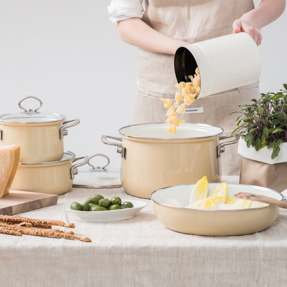 Riess NOUVELLE - Avorio EXTRASTARK - Kasserolle mit Glasdeckel Riess NOUVELLE - Avorio EXTRASTARK - Kasserolle mit Glasdeckel