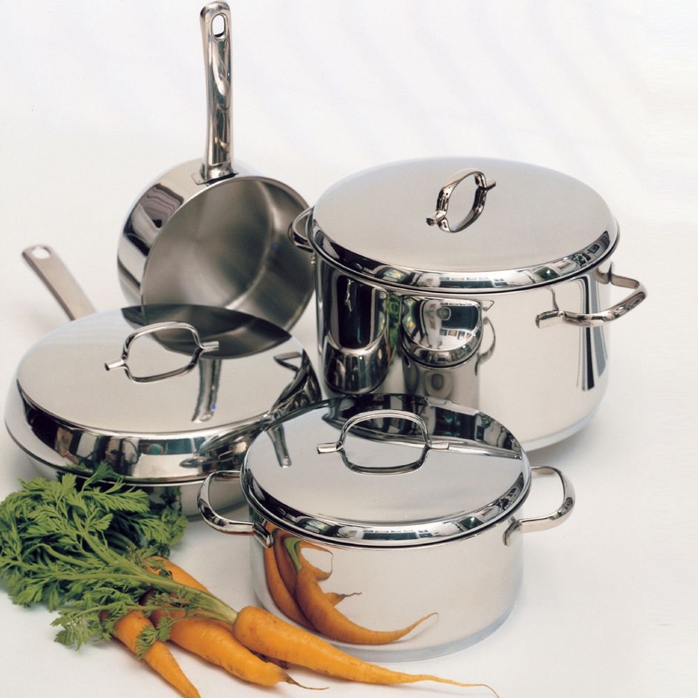 Stainless steel - CRISTALL - High pot with lid