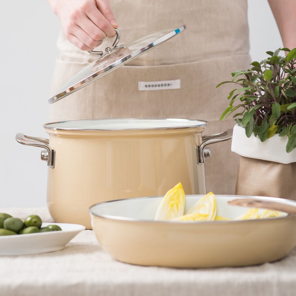 Riess NOUVELLE - Avorio EXTRASTARK - Kasserolle mit Glasdeckel Riess NOUVELLE - Avorio EXTRASTARK - Kasserolle mit Glasdeckel