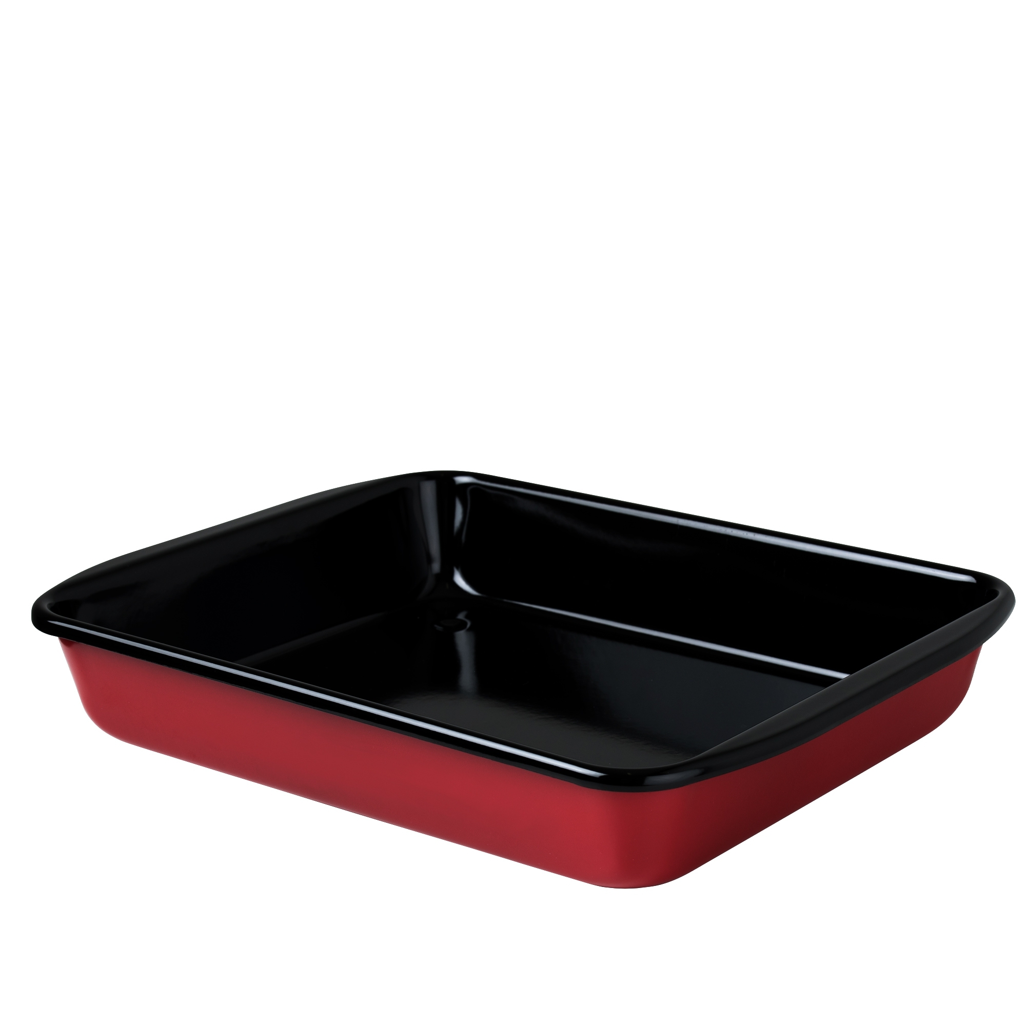 Riess, 0601-020, Slemmerpan 24, CLASSIC - COLOR ROOD, diameter 24 cm, hoogte 5,5 cm, email, rood/zwart, serveerpan, inductie Riess, 0601-020, Slemmerpan 24, CLASSIC - COLOR ROOD, diameter 24 cm, hoogte 5,5 cm, email, rood/zwart, serveerpan, inductie