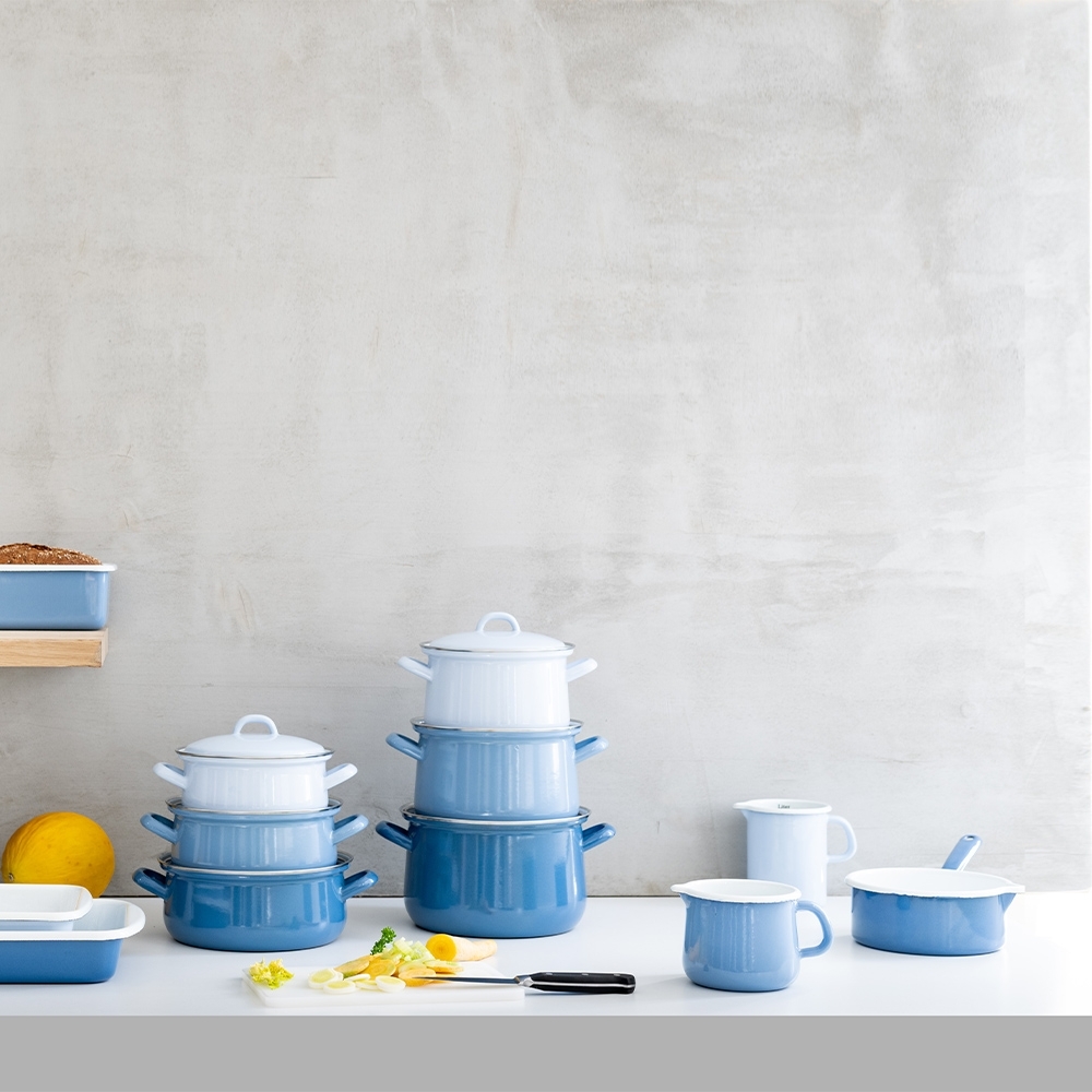 Riess CLASSIC - Nature Blue- Kasserolle mit Deckel Riess CLASSIC - Nature Blue- Kasserolle mit Deckel