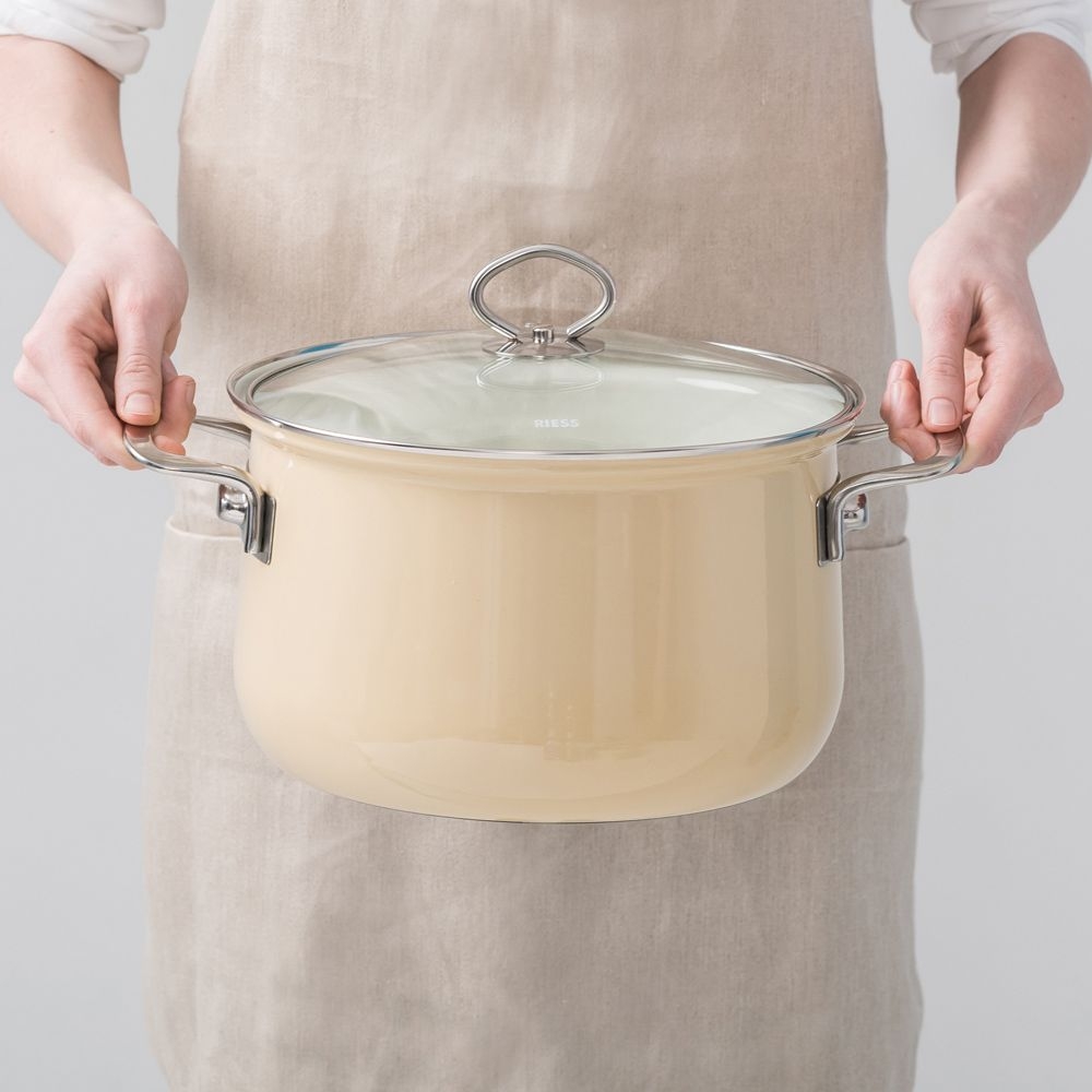 Riess NOUVELLE - Avorio EXTRASTARK - Fleischtopf mit Glasdeckel