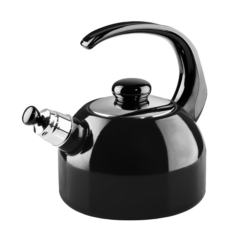 Riess - Classic - Black Enamel - Kettle PLUS with flute