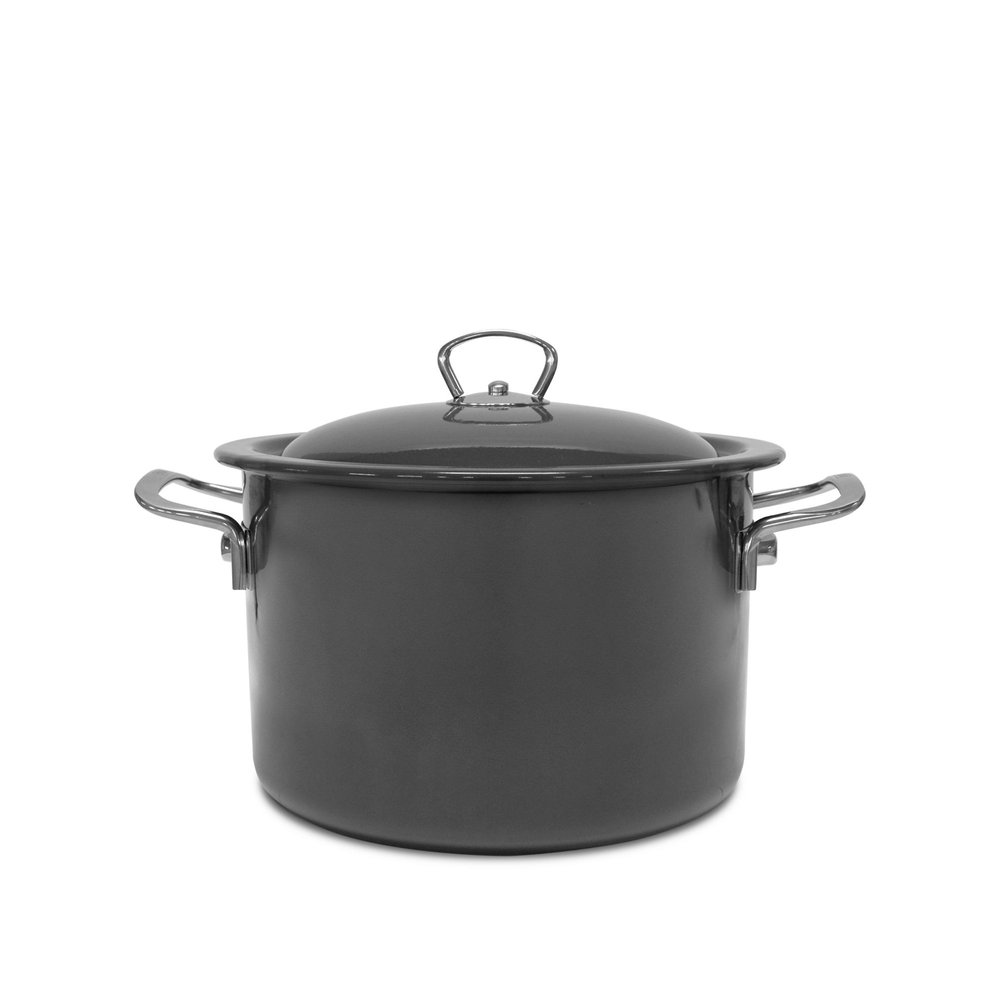 Riess - Kochtopf mit Emailedeckel Dark Grey  20cm, 4L - Limited Edition