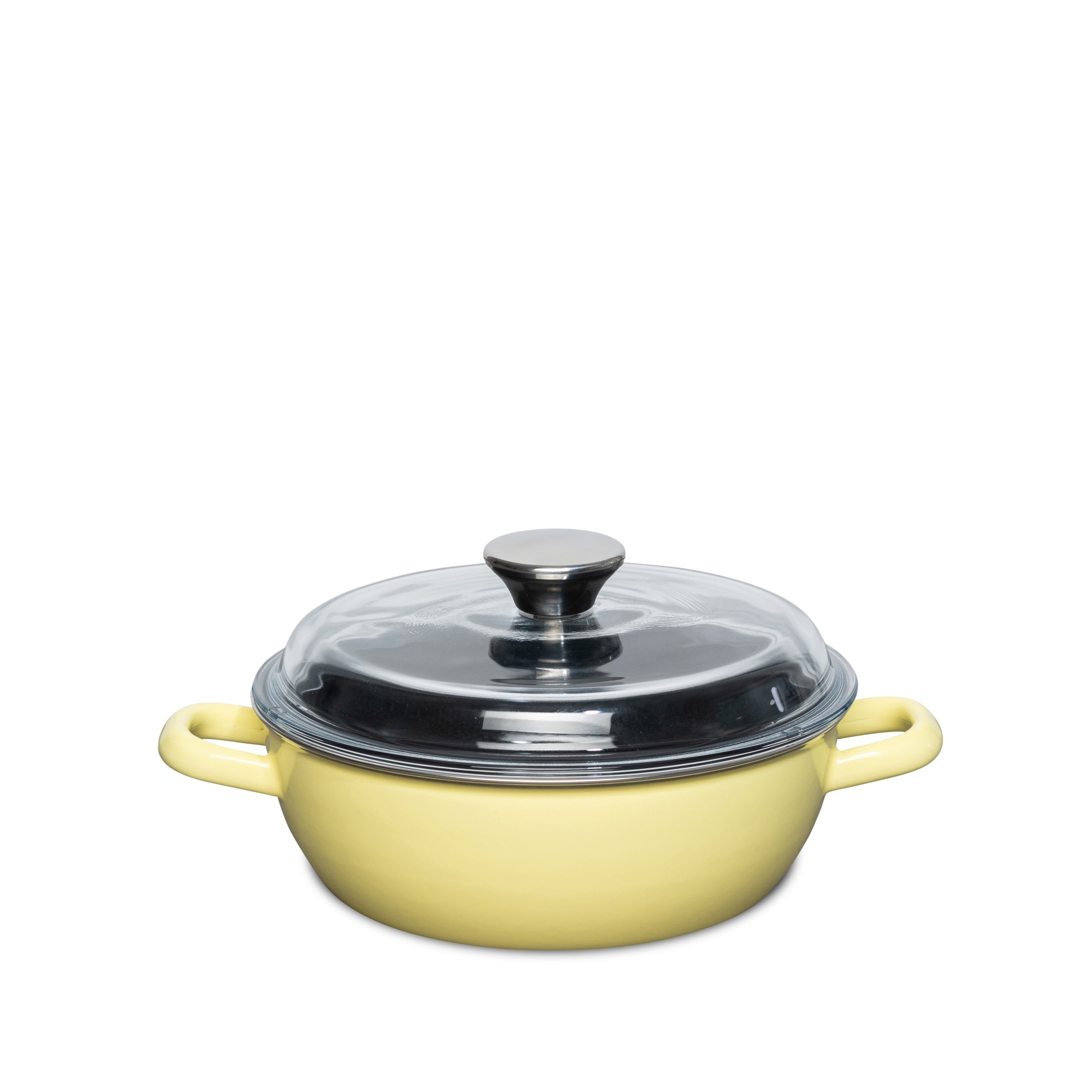 Riess - CLASSIC -Stewing Pan with glass lid 20 cm - Lemon