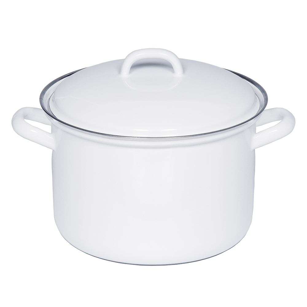 Riess CLASSIC - Weiss - Fleischtopf mit Deckel 22 cm