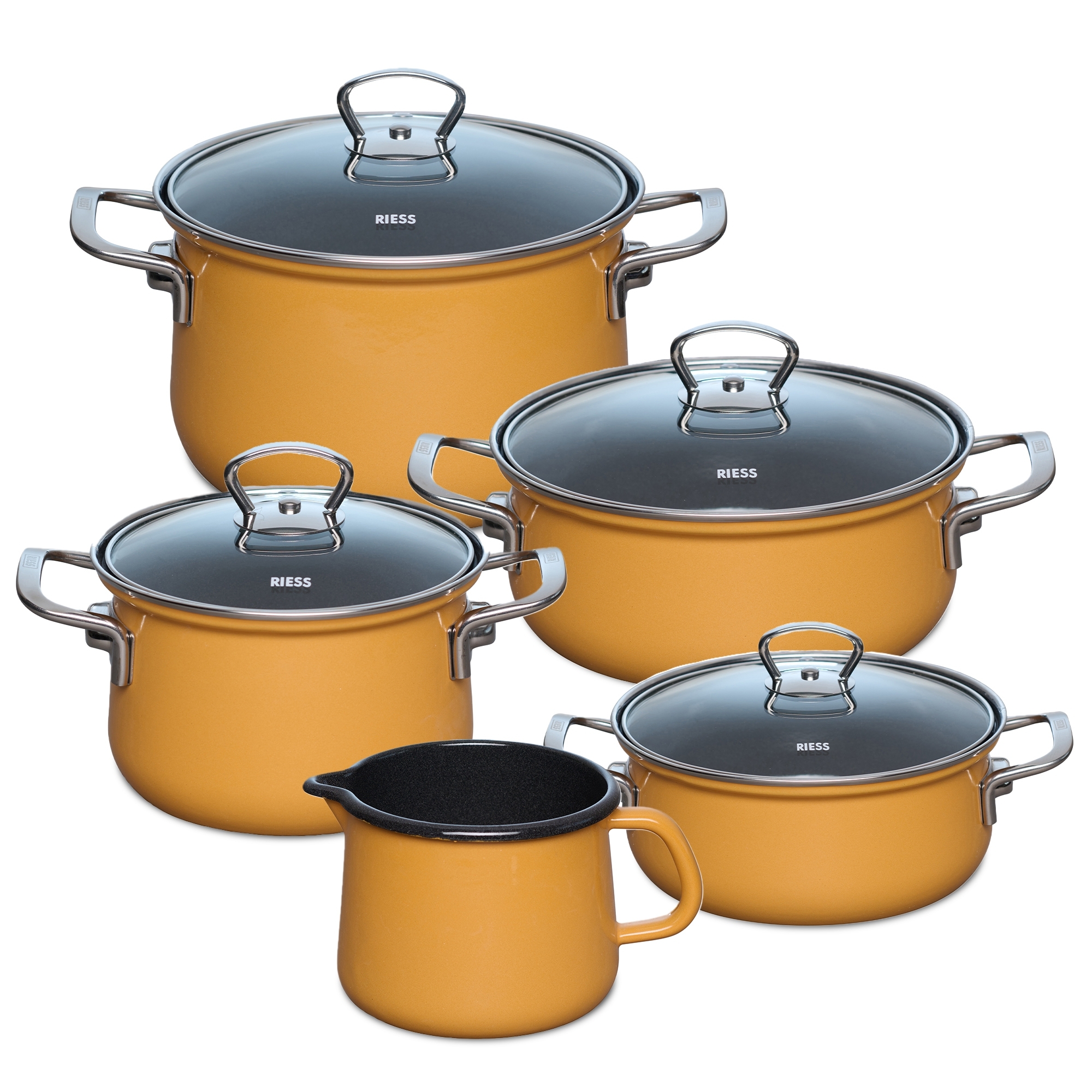Riess NOUVELLE - Orange - Familien-Set 5tlg