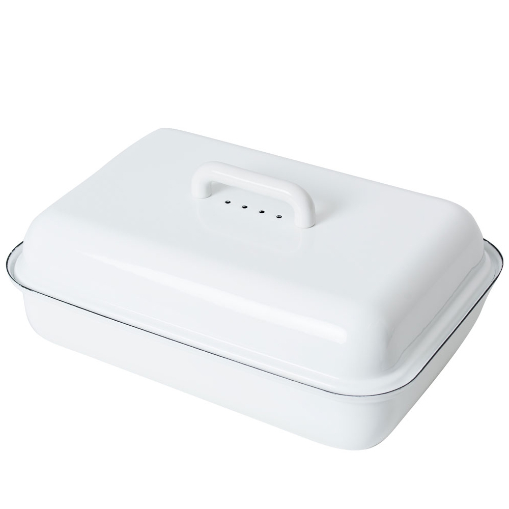Riess CLASSIC - White - Bread Box with Lid