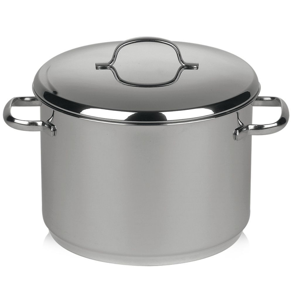 Riess Edelstahl - CRISTALL - Hoher Topf mit Deckel
