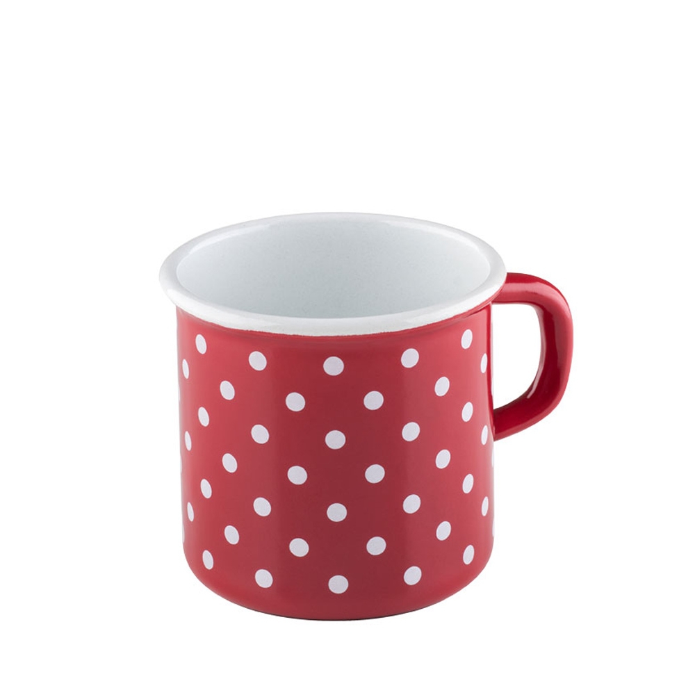 Riess COUNTRY - Polka-dot red - Pot with crimp/drinking cup