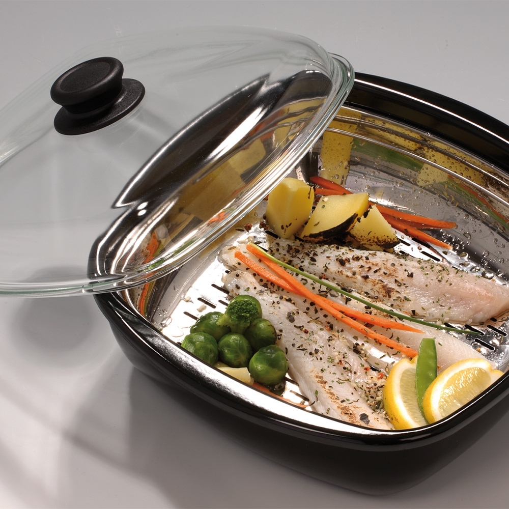 Riess - Glasdeckel hoch eckig für Pfanne Riess - Glasdeckel hoch eckig für Pfanne