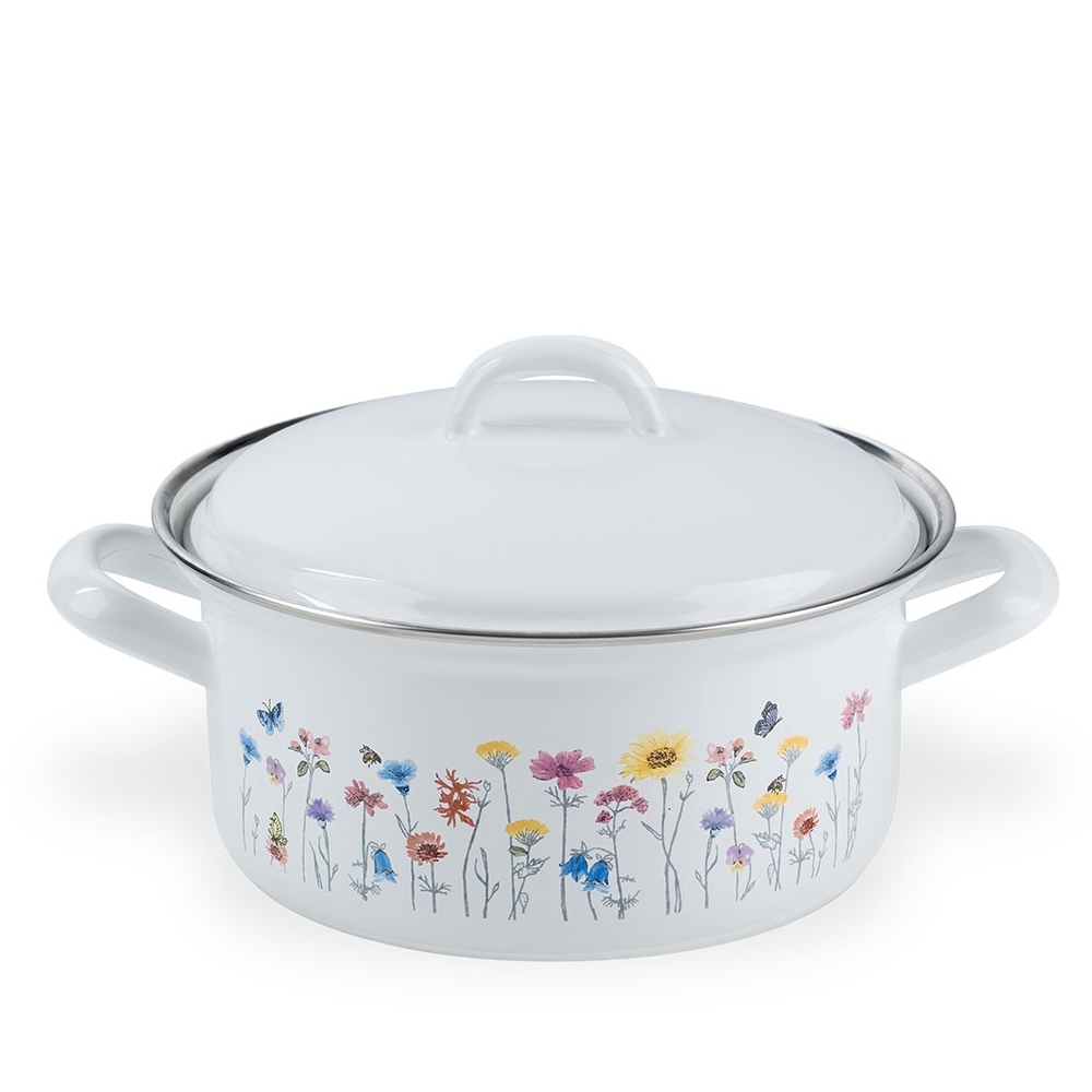 Riess Sonderdekor - FLORA - Kasserolle mit Deckel