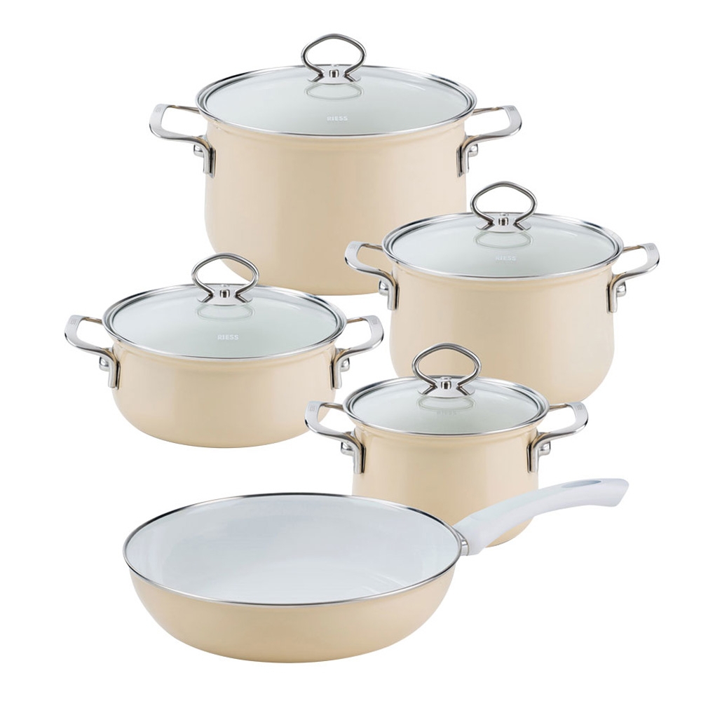 Riess NOUVELLE - Cappuccino - Crockery set of 5