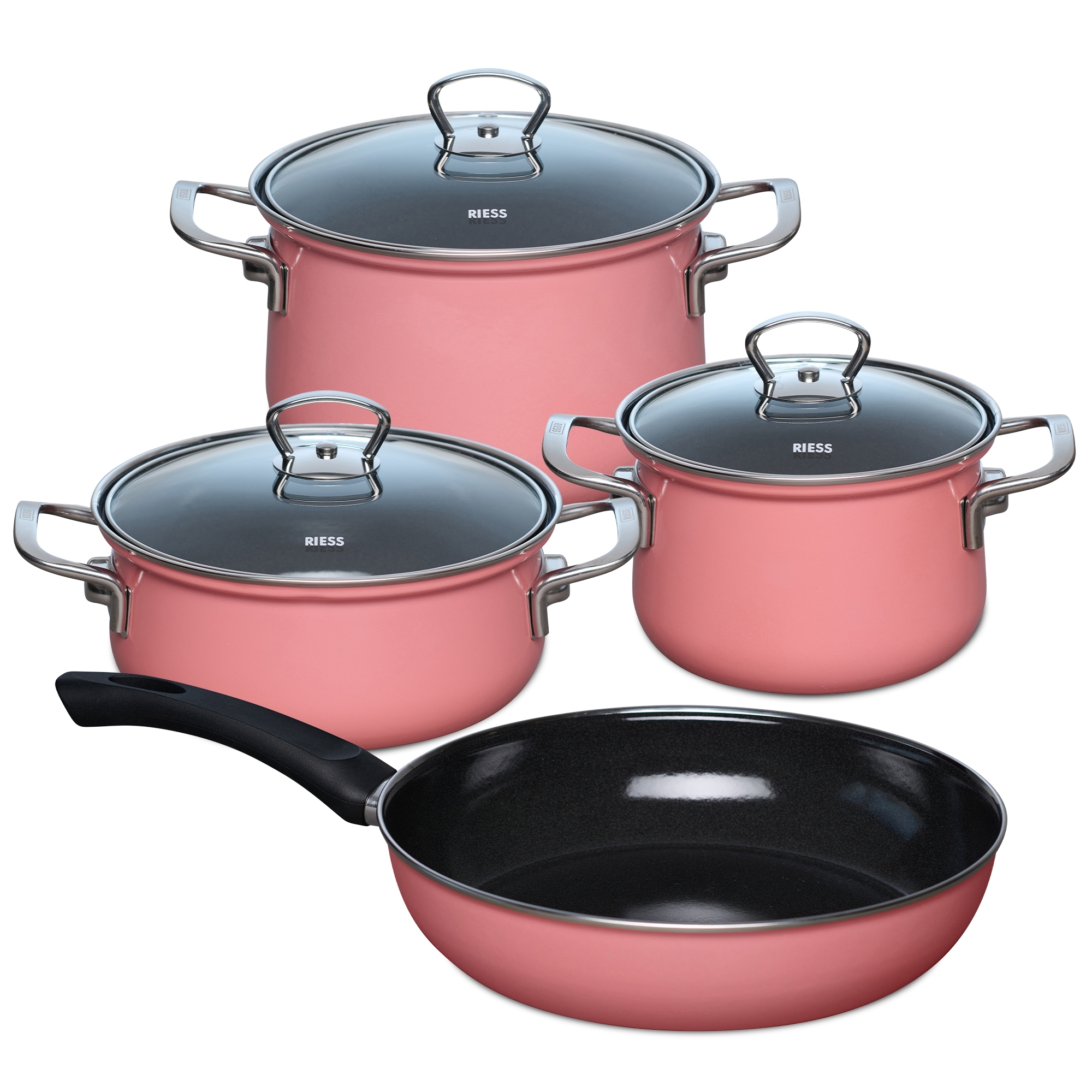 Riess NOUVELLE - Pink - Geschirr-Set 4-tlg.