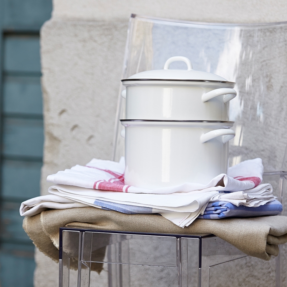 Riess CLASSIC - White - Potato cooker with lid Riess CLASSIC - White - Potato cooker with lid