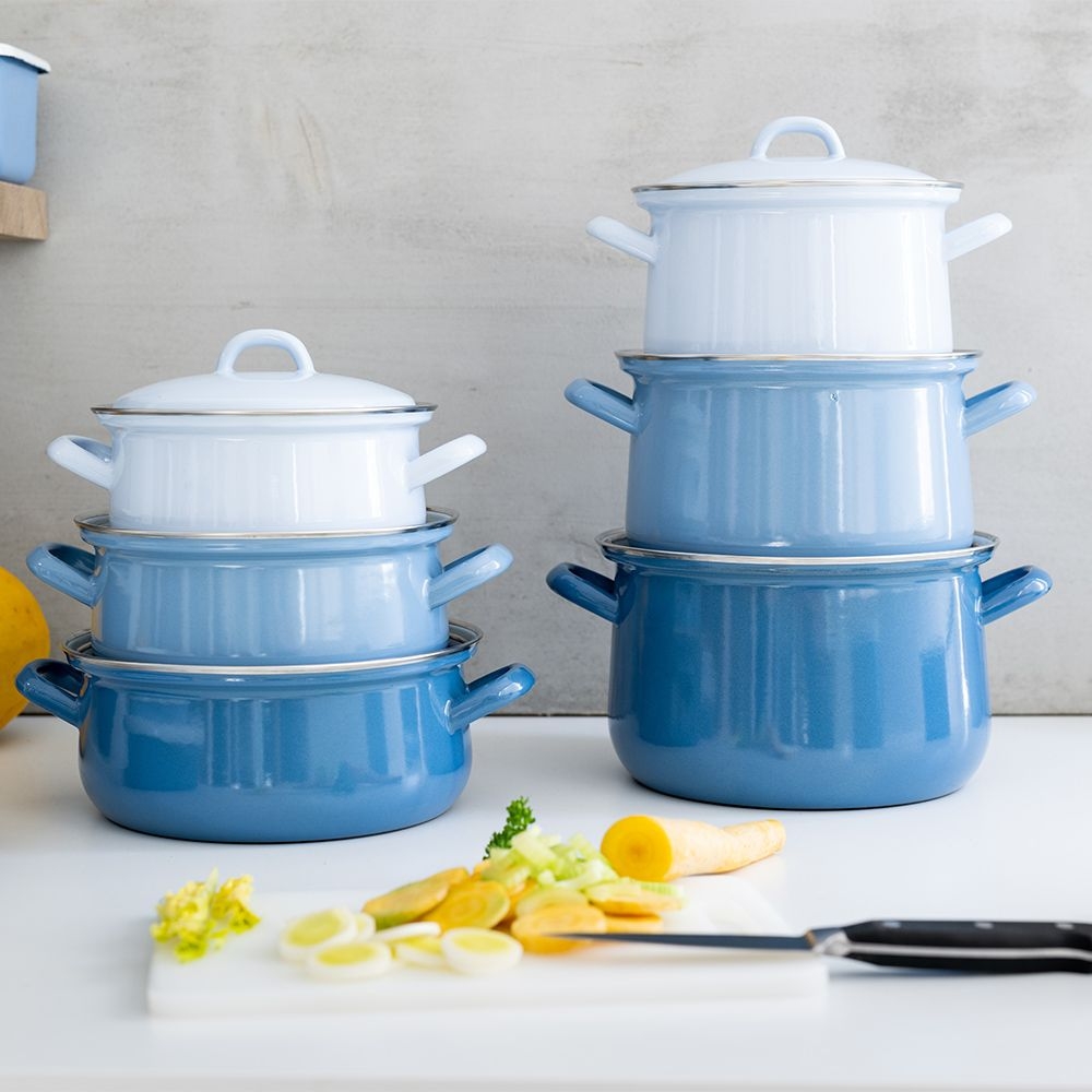 Riess CLASSIC - Nature Blue- Kasserolle mit Deckel Riess CLASSIC - Nature Blue- Kasserolle mit Deckel