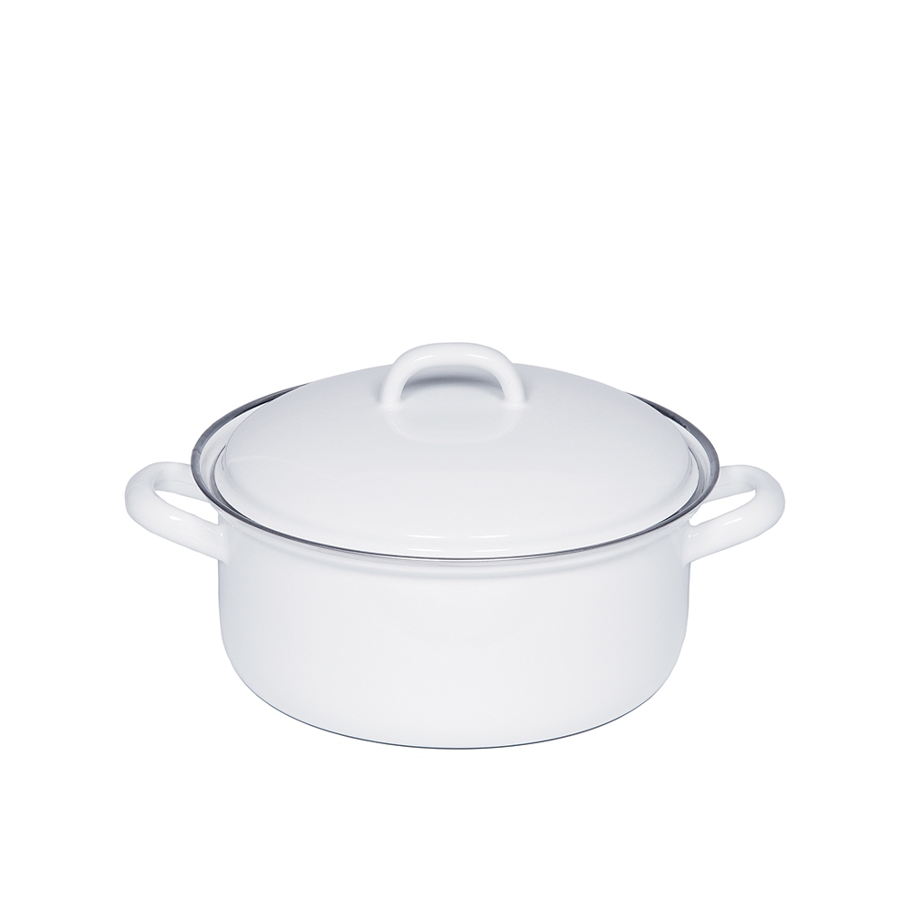 Riess CLASSIC - White - Casserole with lid