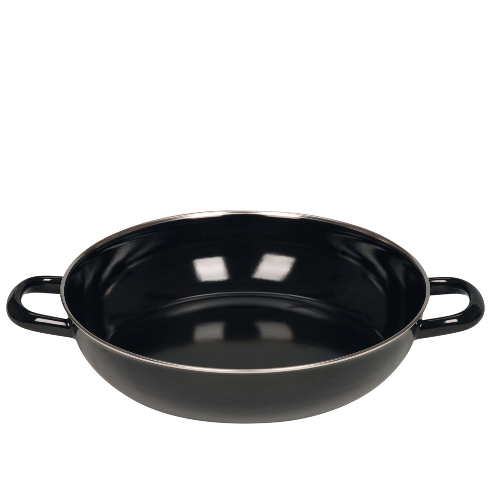 Riess CLASSIC - Black Enamel - Stewing Pan without Lid