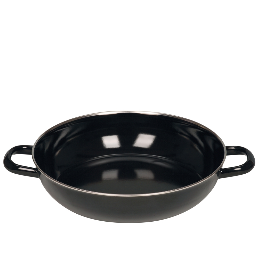 Riess CLASSIC - Black Enamel - Stewing Pan without Lid Riess CLASSIC - Black Enamel - Stewing Pan without Lid
