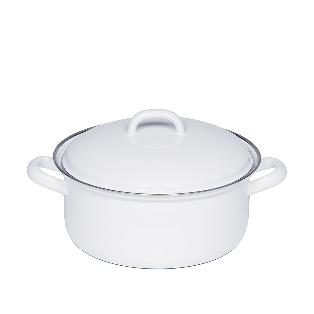 Riess CLASSIC - White - Casserole with lid