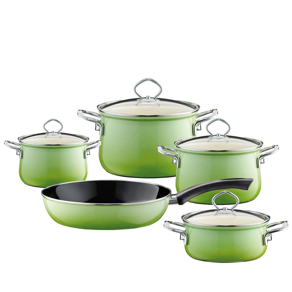 Riess NOUVELLE - Smaragd - Geschirr-Set 5-tlg.