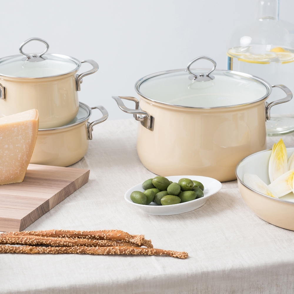 Riess NOUVELLE - Cappuccino - Casserole with glass lid Riess NOUVELLE - Cappuccino - Casserole with glass lid
