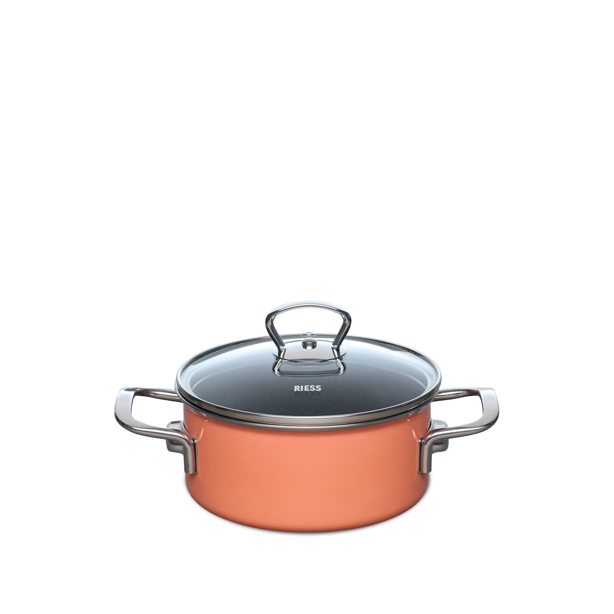 Riess - NOUVELLE PURE - Mango - Kasserolle mit Glasdeckel 16 cm