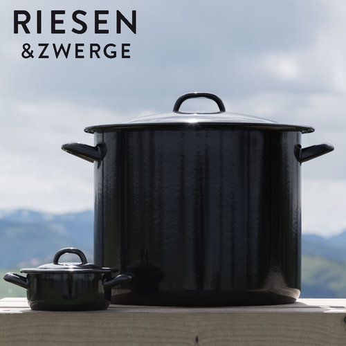 Riess - RIESEN - Topf mit Bördel und Deckel