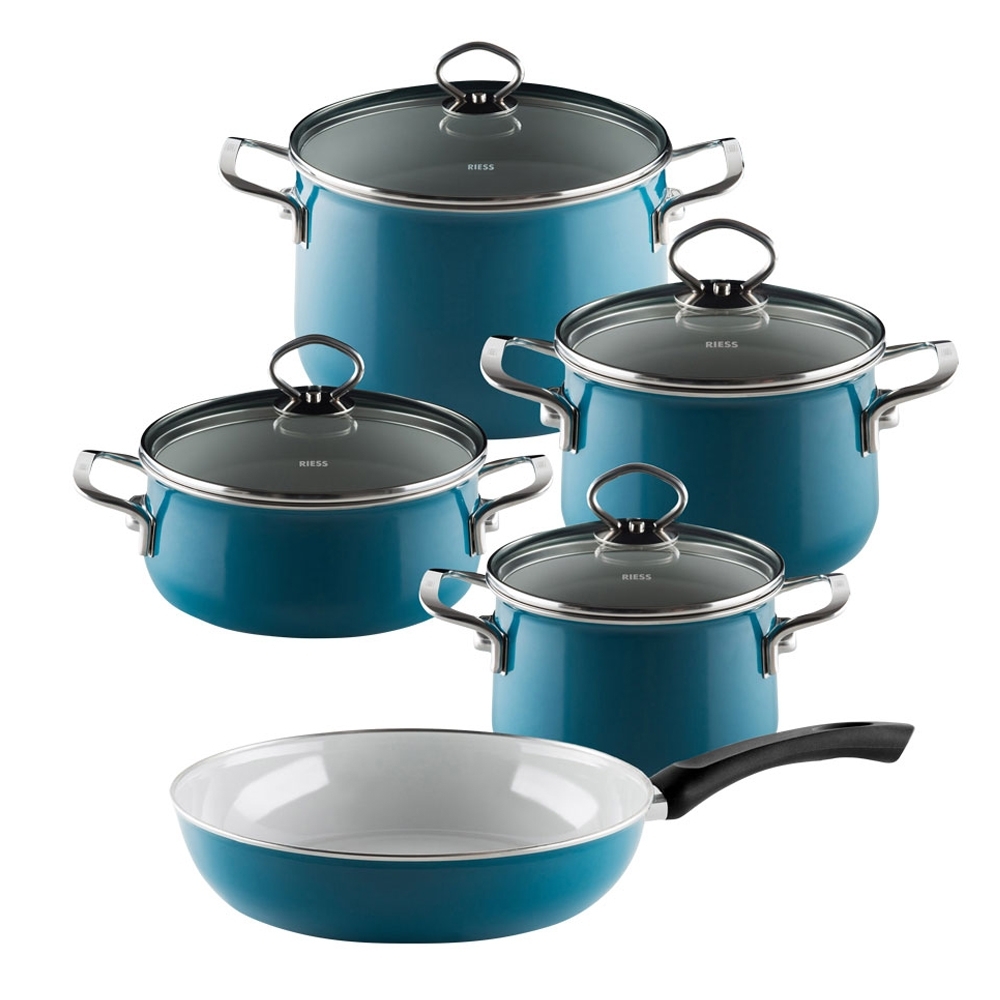 Riess NOUVELLE - Aquamarin EXTRASTARK - Geschirr-Set 5-tlg.