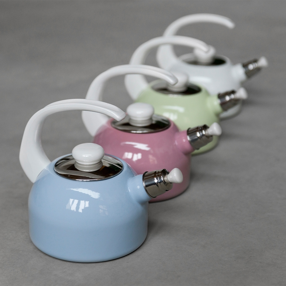 Riess CLASSIC - Weiss - Wasserkessel mit Flöte