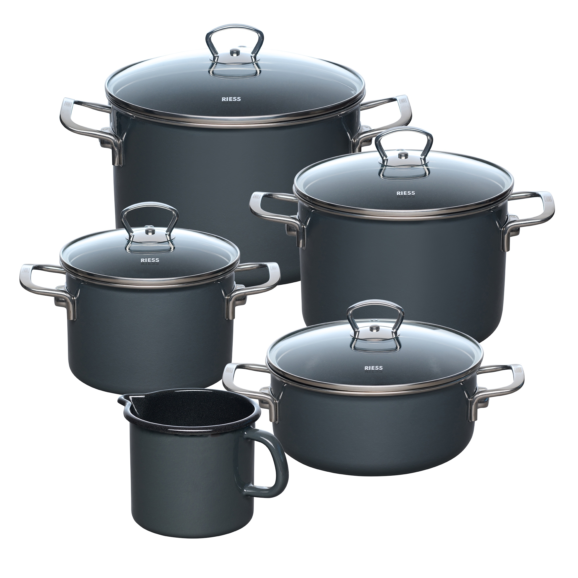 Riess - NOUVELLE PUR - Dark Grey - Sparset 5-tlg