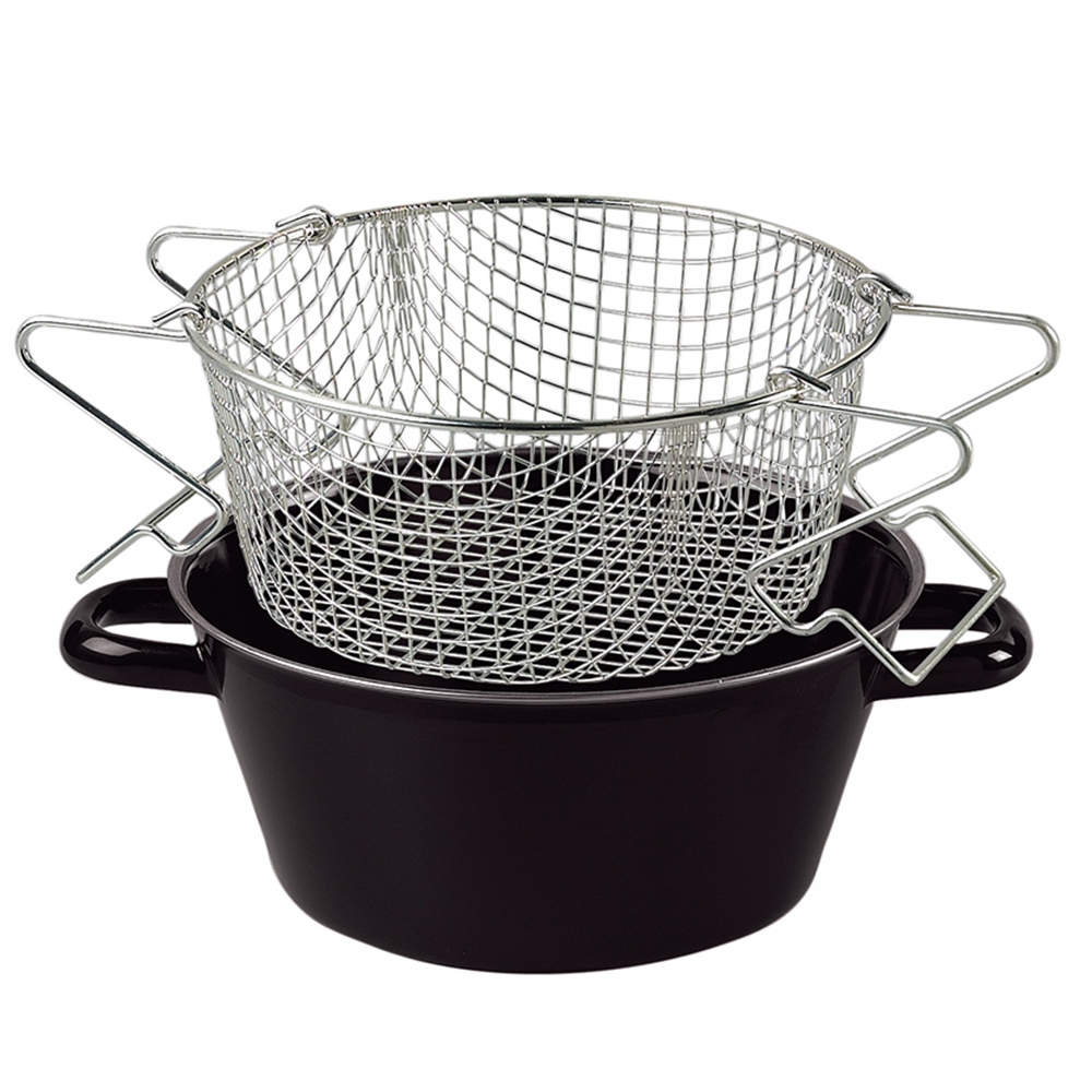 Riess CLASSIC - Black Enamel - Insert for the French Fries Pan