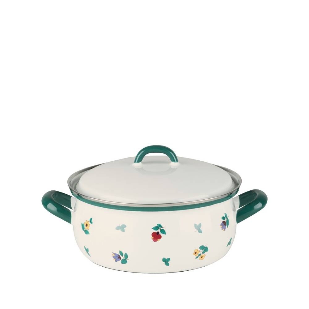 Riess COUNTRY - Gmundner Streublumen - Kasserolle mit Deckel Riess COUNTRY - Gmundner Streublumen - Kasserolle mit Deckel