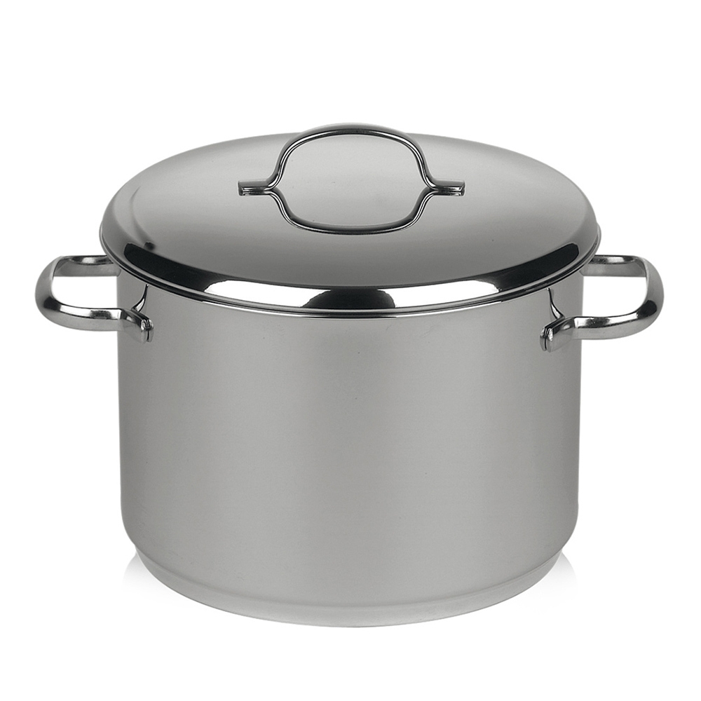 Stainless steel - CRISTALL - High pot with lid