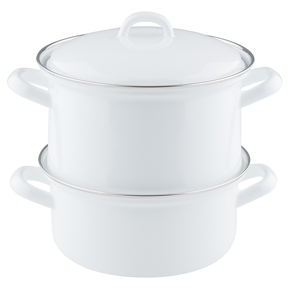 Riess CLASSIC - Weiss - Kartoffelkocher mit Deckel